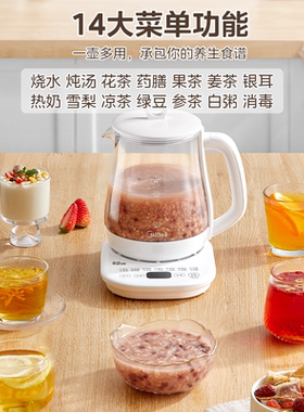 美的多功能养生壶小型家用煮茶器