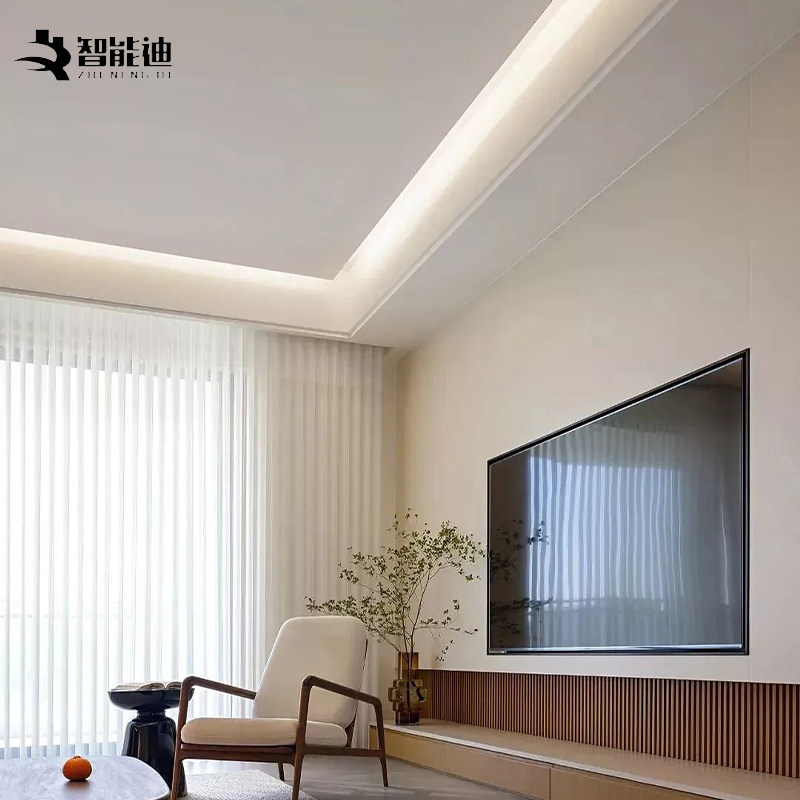 薄如蝉翼斜边45度收口灯槽斜面反光灯槽回型吊顶灯带悬浮线条灯,淘宝优惠券,粉丝福利购,淘宝优惠卷