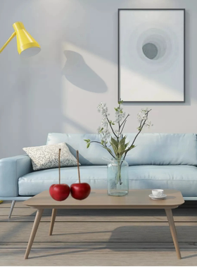 客厅餐厅卧室手工陶瓷樱桃摆件