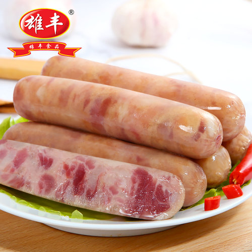 含肉量≥90%雄丰烤肠烧烤肉肠10根/包摆摊广式热狗肠家用早餐香肠 - 图3