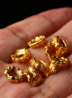 金色狮爪卡环凹槽隔片垫片配饰