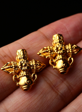 金色宝瓶金刚杵背云线束手串配饰