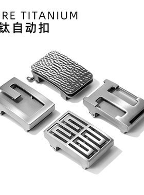 纯钛合金内传式皮带扣头