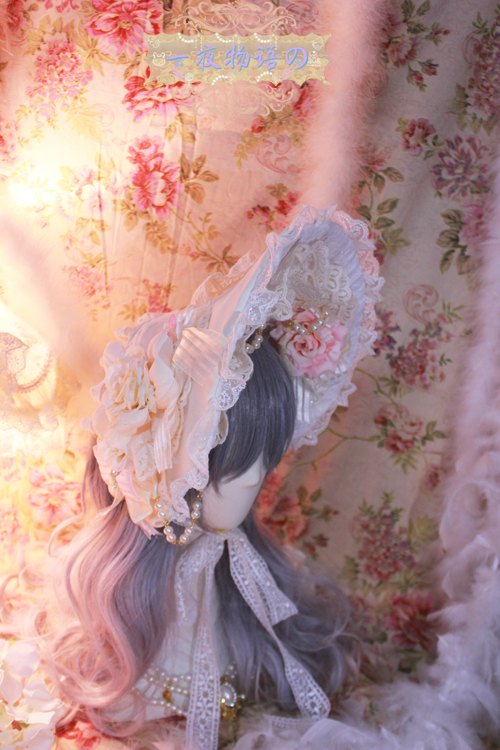 原创一夜物语lolita头饰玛丽皇妃生成色bnt洛丽塔波奈特宫廷bb帽 - 图2