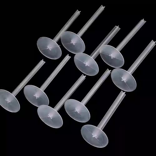 长底托打桩钉蛋糕玩偶一次性摆件固定器烘焙配件塑料透明厚底座 - 图0
