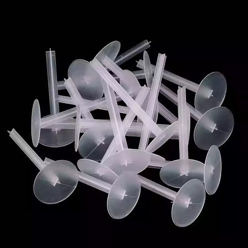 长底托打桩钉蛋糕玩偶一次性摆件固定器烘焙配件塑料透明厚底座 - 图1