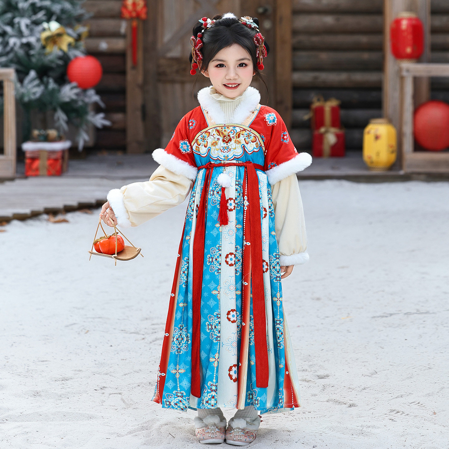 明制汉服女童2026新款秋冬季演出服加绒加厚连衣裙小女孩公主襦裙,淘宝优惠券,粉丝福利购,淘宝优惠卷