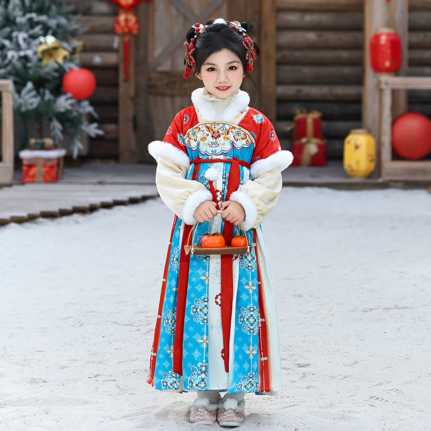 明制汉服女童2026新款秋冬季演出服加绒加厚连衣裙小女孩公主襦裙,淘宝优惠券,粉丝福利购,淘宝优惠卷