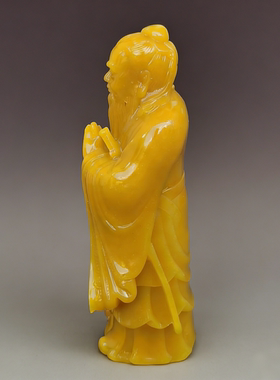 仿寿山石孔子像禅意摆件送礼