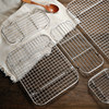 Iron wire utensils small grid for draining oil round barbecue net