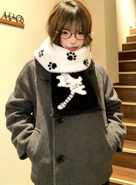 德国工艺踏雪小猫提花针