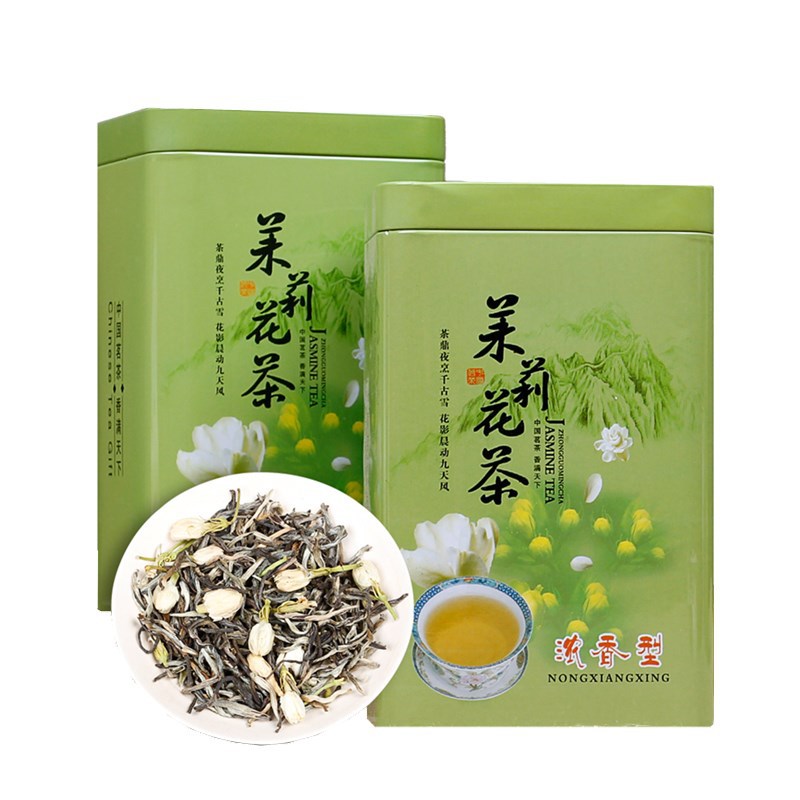 一份2罐 茉莉花福建新茶浓香型绿茶加茉莉花茶叶散装罐装品鉴装 - 图3