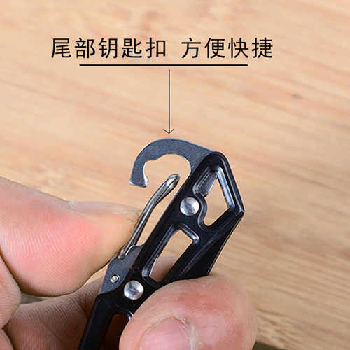 不锈钢水果刀便携随身小刀拆快递刀具削皮折叠刀锋利防身黑色小巧 - 图1