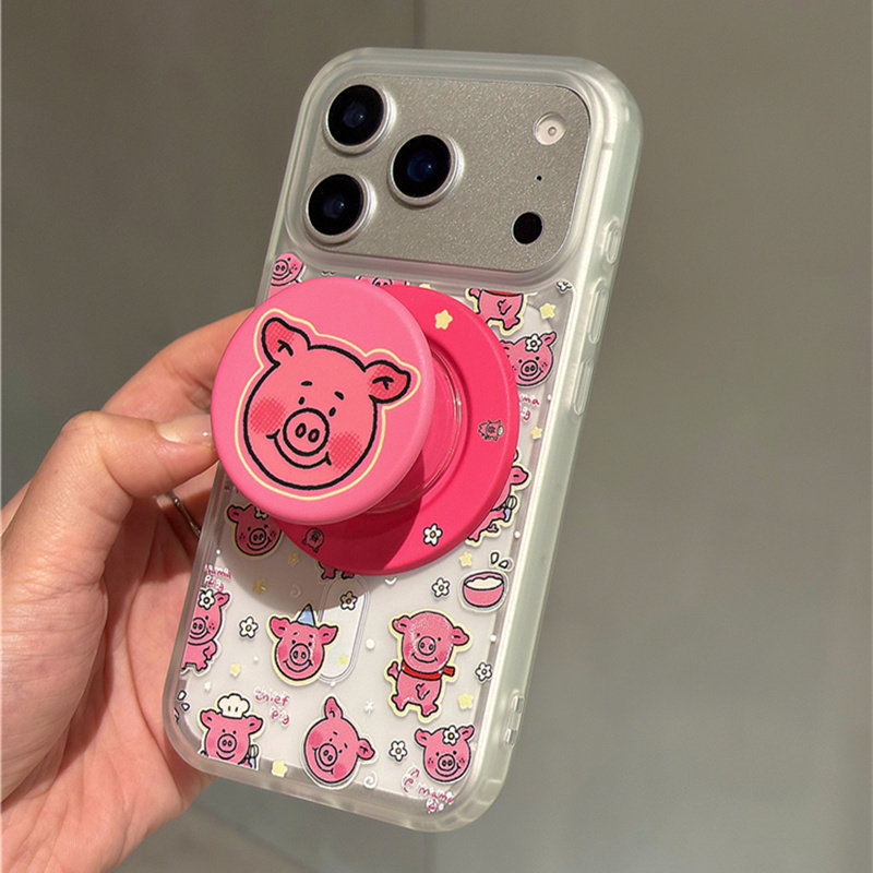 适用红米k80k70k60k50k40s手机壳note15/14/13/12/11T玛莎猪k30k20磁吸支架10/9/8/7磨砂壳turbo4卡通3保护套 - 图2