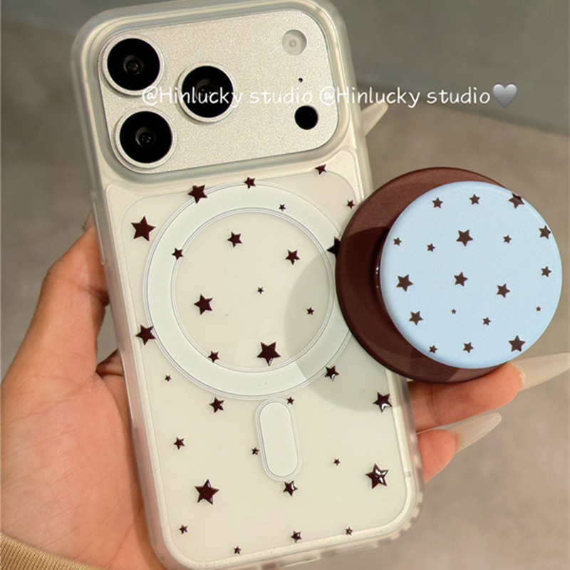 适用小米17/15手机壳turbo4红米note14/13/12满屏星星civi5pro/4/3/2磁吸支架11T/10/9/8磨砂max/mix新款外壳 - 图1