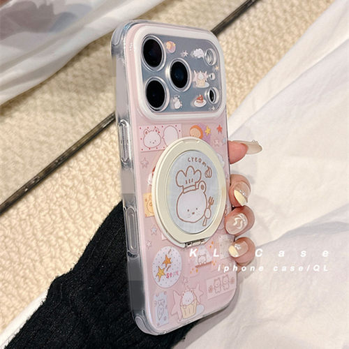 适用华为mate8070/60手机壳Pura80小熊p50p40折叠360旋转支架mt30pro网红超火z畅享20畅想10s时尚9plus高级8 - 图3