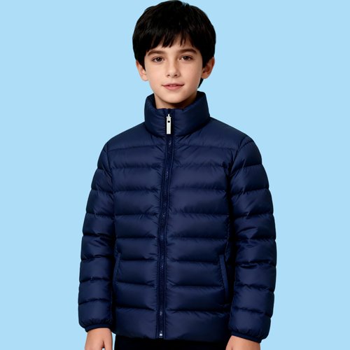 校服羽绒内胆 学生校服内胆羽绒服 儿童保暖内穿90绒校服神器 - 图1