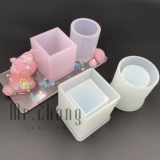 Квадратный держатель для ручек, силиконовая форма, аксессуар, «сделай сам», новая коллекция, зеркальный эффект