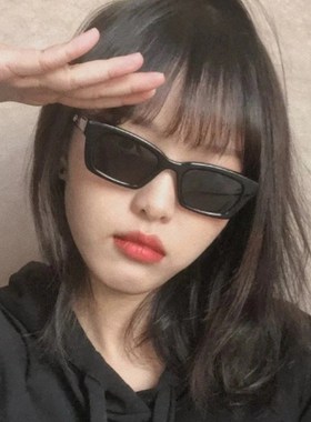 沙滩长方形嘻哈小框墨镜小脸男女