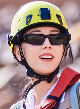 热巴同款高级感长方形黑色墨镜女