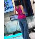 Retro y2k ສາວຮ້ອນ versatile ວ່າງ denim ກາງເກງຂາກວ້າງ