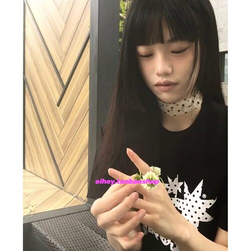 eihey诶嘿明星同款波点流星韩系宽松休闲短袖T恤新款正肩直筒上衣-图0