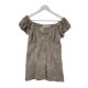 Eihey ນໍາເຂົ້າ fabric crocheted puff sleeve lace shirts can be worn layered buttoned mid-length length-sleeved top-sleeve lace top for women