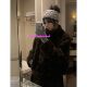 Eihey eh hey ລະດູຫນາວແບບໃຫມ່ plush velvet stand-up collar imitation fur gentle temperament lamb wool top fur coat