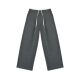 Eihey eh hey spliced waist high waist tie design versatile striped dark pattern drape suit pants casual pants