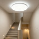 Round ceiling lamp, living room lamp, bedroom lamp, household engineering universal balcony aisle room lamp, all white, simple and modern