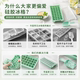 Silicone ice tray personalized creative household refrigerator ice box with lid quick freezer grid to make ice ball frozen ice cube mold
