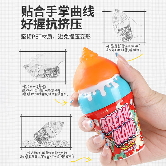 手持户外吹泡泡水冰淇淋泡泡儿童泡泡棒手持男女孩吹泡泡亲子玩具