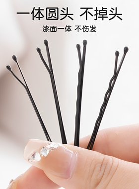 黑色韩系波浪一字夹发夹