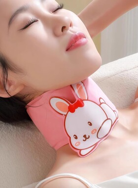 麂皮绒颈膜固定带颈部可水洗脖子面膜绑带硅胶凝胶颈膜固定带