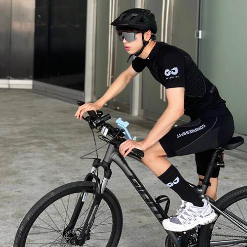 golovejoy春夏新款骑行服男套装短袖上衣透气轻薄速干公路自行车 - 图2