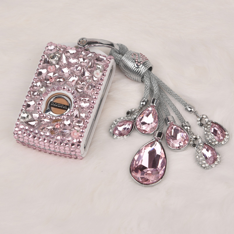 沃尔沃钥匙套2022款xc60v60s90xc90xc40v90S60L钥匙包扣壳镶钻女 - 图1