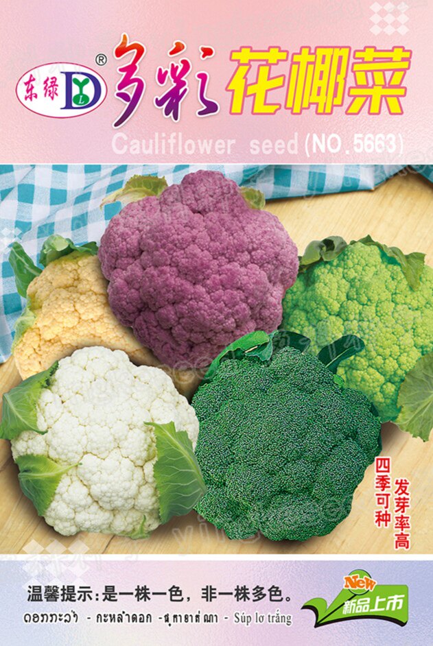 多彩椰菜种子约220粒4.9元原厂彩包四季花菜适合冬天种的菜籽,淘宝优惠券,粉丝福利购,淘宝优惠卷