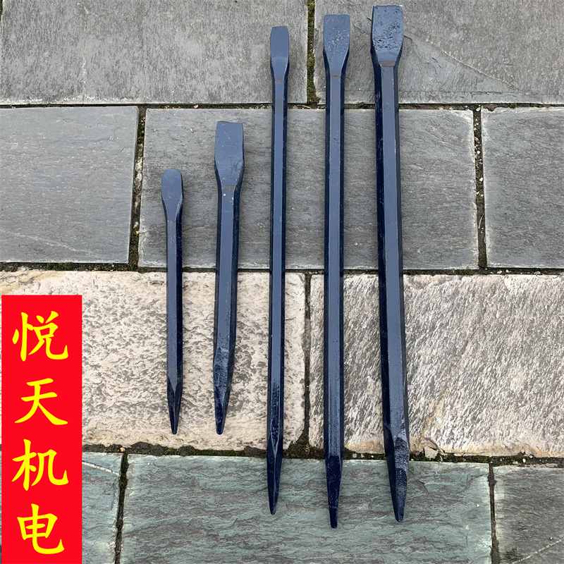 俩头扁直加粗重型撬棍 特种撬棍 撬棒/撬杠/六角钢/钢钎34*1.5米 - 图2