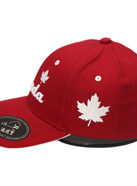 棒球帽枫叶鸭舌帽canada加拿大