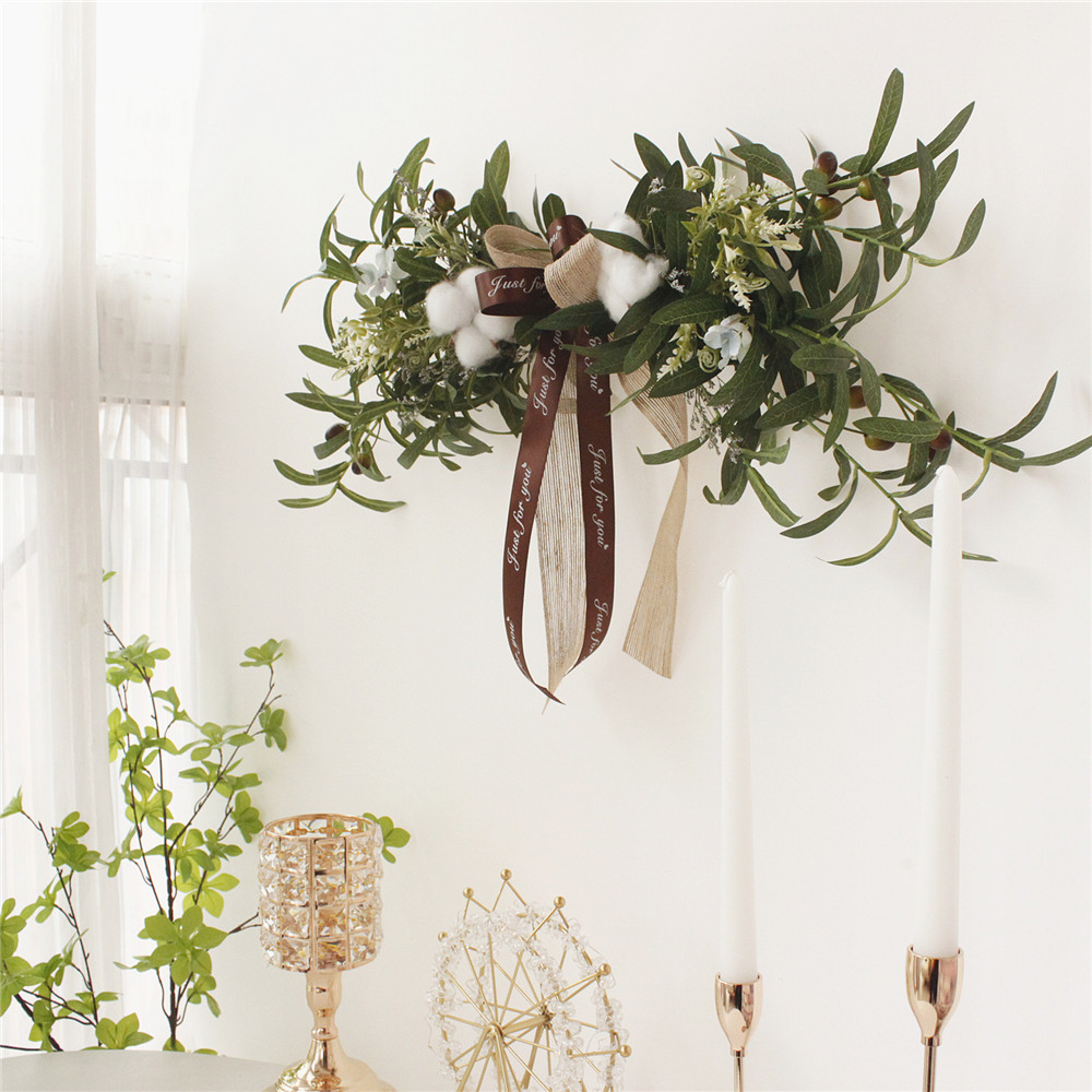 仿真橄榄枝软装绿植客厅餐厅壁饰墙饰挂饰餐桌花会议桌花生日布置,淘宝优惠券,粉丝福利购,淘宝优惠卷