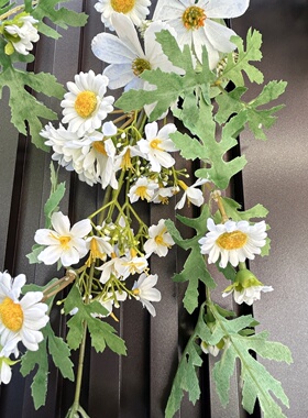 仿真花藤条藤蔓穿衣镜装饰墙面遮挡空调管吊顶装饰灯花绿叶缠绕