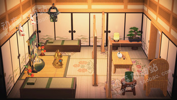 Animal Crossing Japanese style ຫ້ອງນອນຂະຫນາດນ້ອຍຫ້ອງຂະຫນາດນ້ອຍ Animal Crossing NS ການອອກແບບຊຸດພາຍໃນ