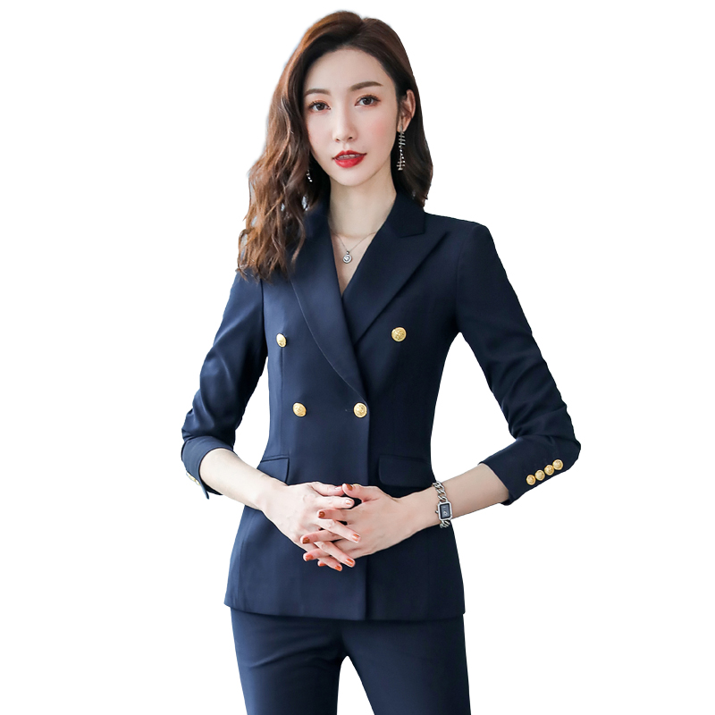 职业装2025新款西服套装女ol商务正装时尚气质面试西装工作服百搭 - 图3
