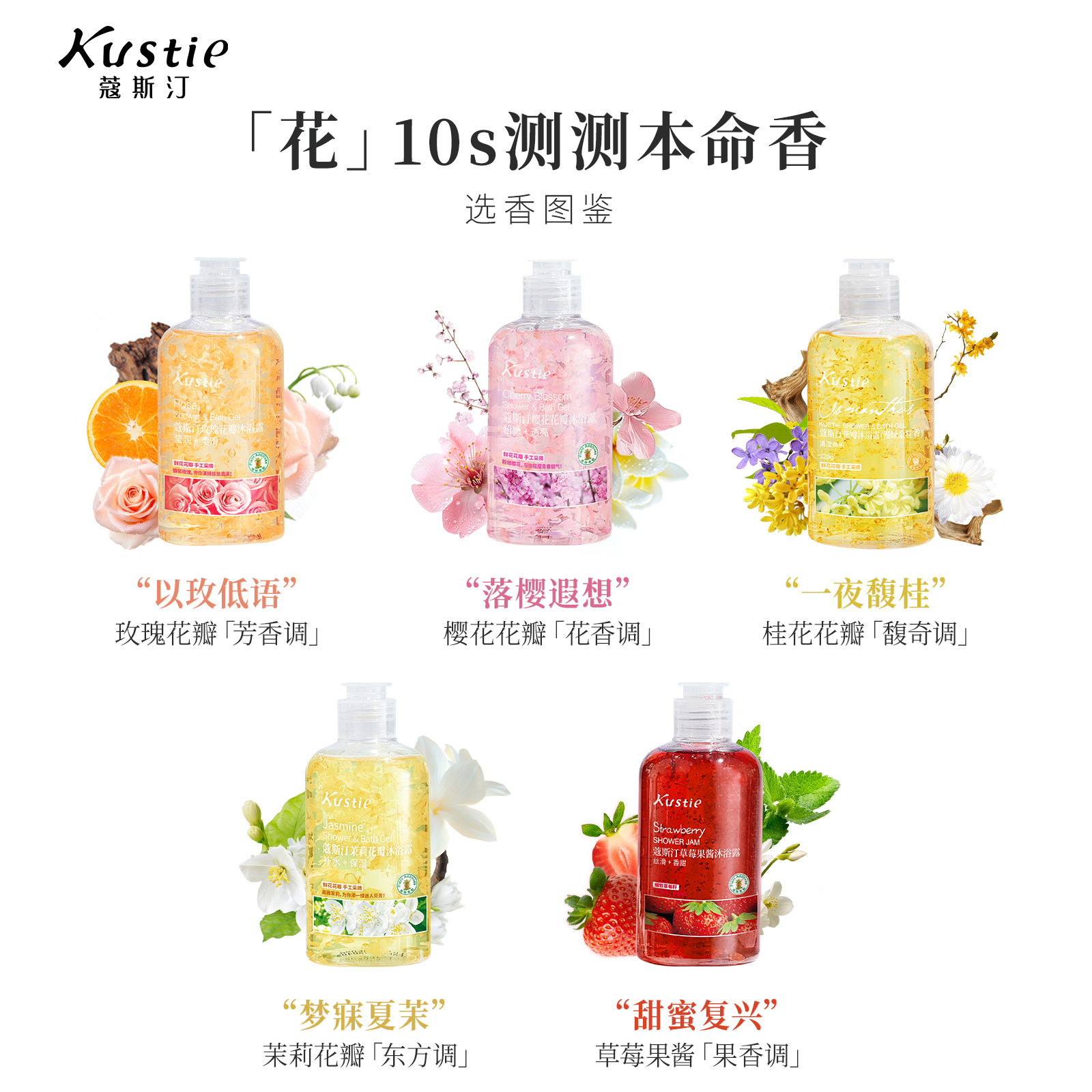 【拍3更优惠】蔻斯汀沐浴露持久留香花瓣香氛清爽沫浴乳液220g