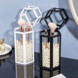 Стеклянная кисть, пылезащитная коробка для хранения, прозрачный настольный держатель для ручек для ухода за кожей, популярно в интернете