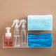 Wall-mounted mask storage box head cover without punching chef net hat disposable hat shoe cover glove box