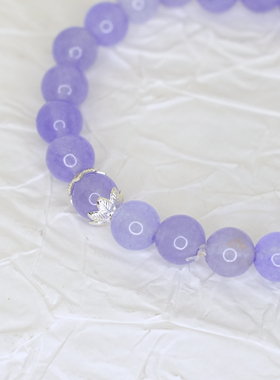 紫罗兰石英手链小众设计