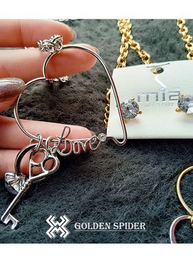 新款心锁装饰原标欧美风包邮戒指