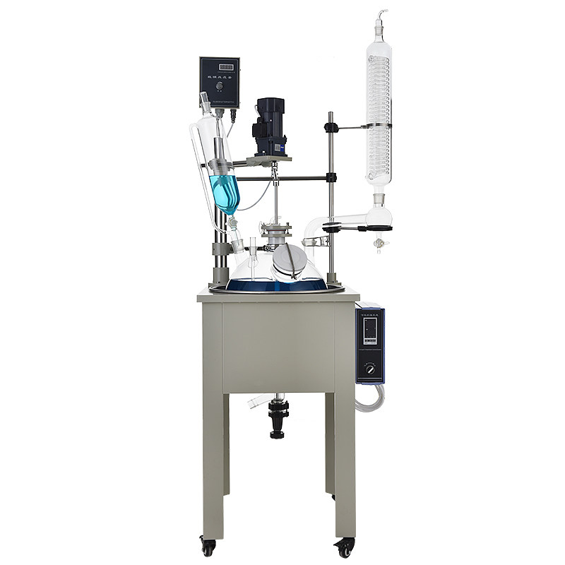 厂家直销单层玻璃反应釜实验室中试蒸馏电加热恒温反应器中浮仪器,淘宝优惠券,粉丝福利购,淘宝优惠卷