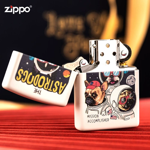 Коллекция Zippo Limited Подличная персонализированная цветовая печать легкая космическая собака ZP Отправить парня керосина более легкая настройка